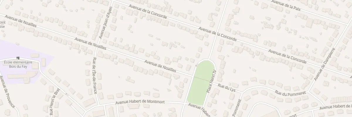 Plan du 4B Av de Noailles au Mesnil-Saint-Denis