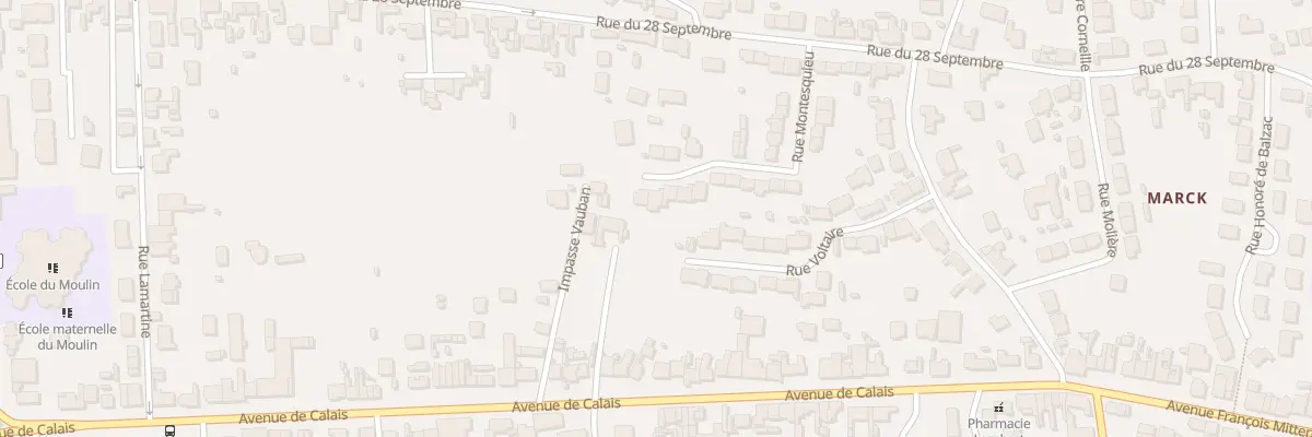 Plan du 175 Rue Montesquieu à Marck