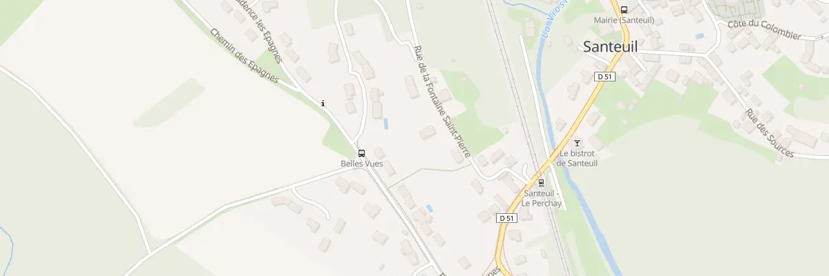 Plan du 9 Rue de la Fontaine St Pierre à Santeuil