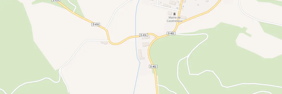 Plan du Pouzet à Cazalrenoux