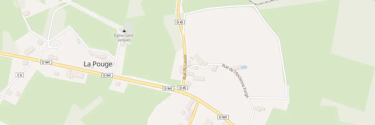 Plan du 5022 Le Bourg à La Pouge