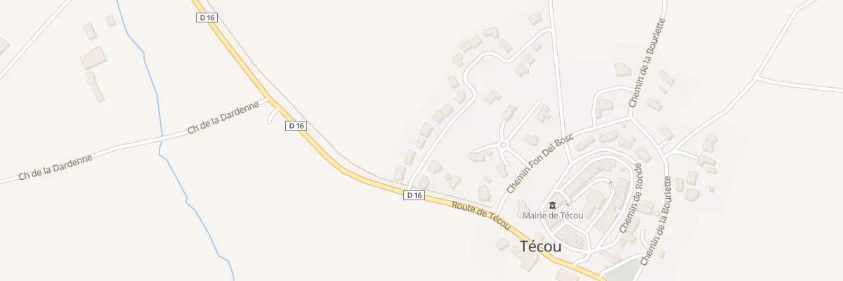 Plan du 1 Che de Garric à Técou