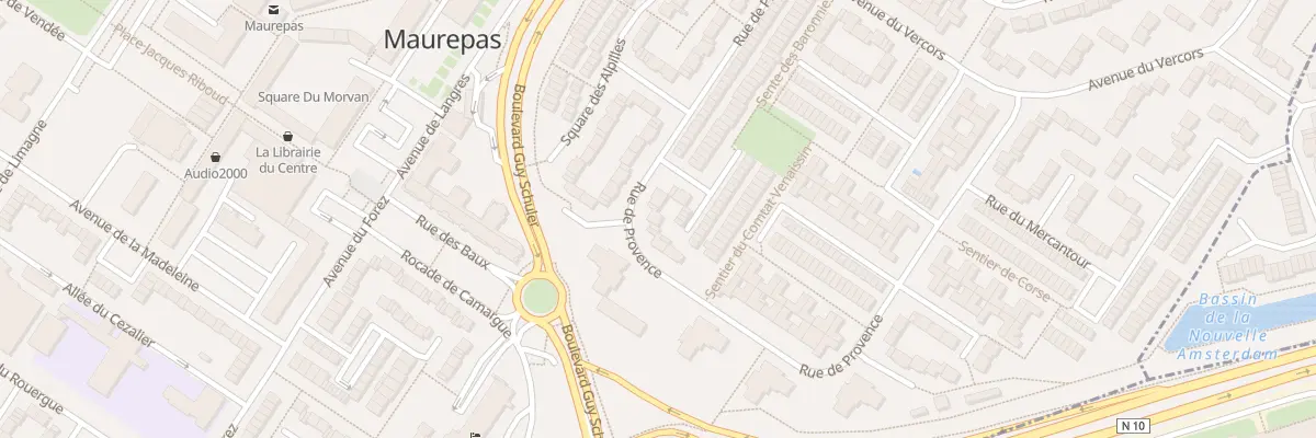 Plan du 40 Rue de Provence à Maurepas