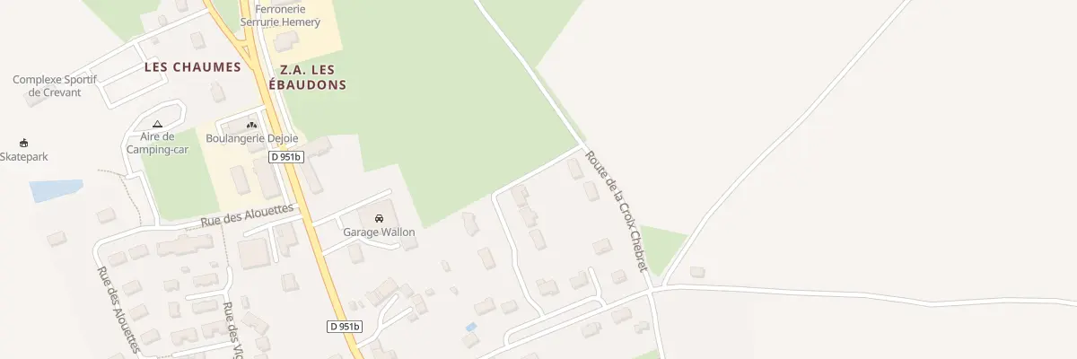 Plan du 5053 Les Ebaudons à Crevant