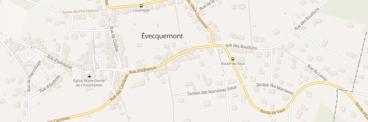 Plan du 11 Rue d’Adhémar à Évecquemont