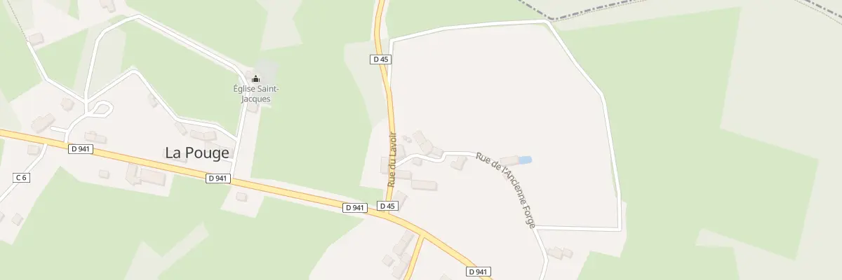 Plan du 5019 Le Bourg à La Pouge