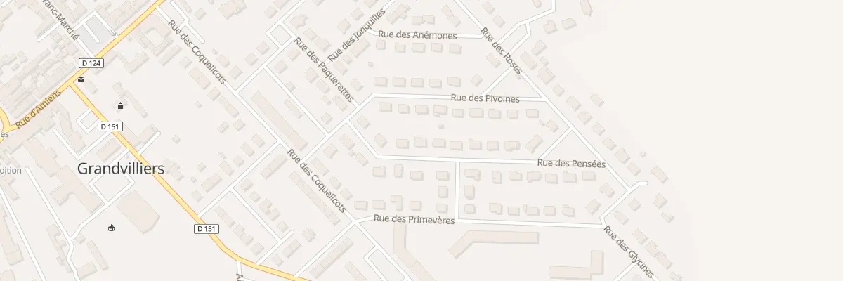 Plan du 14 Rue des Pensées à Grandvilliers