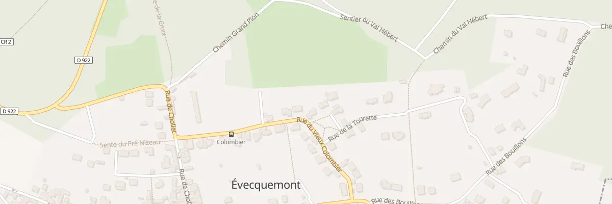 Plan du 8 Rue du Vieux Colombier à Évecquemont
