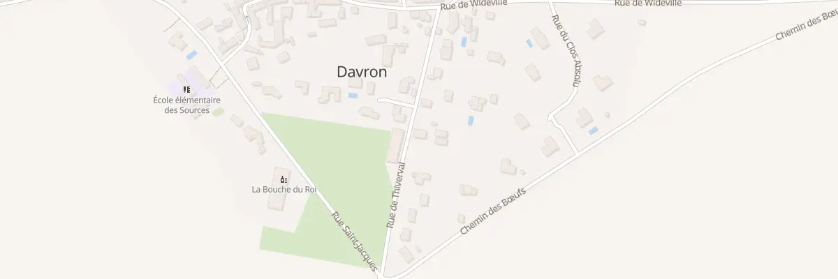 Plan du 5049 Rue de Thiverval à Davron