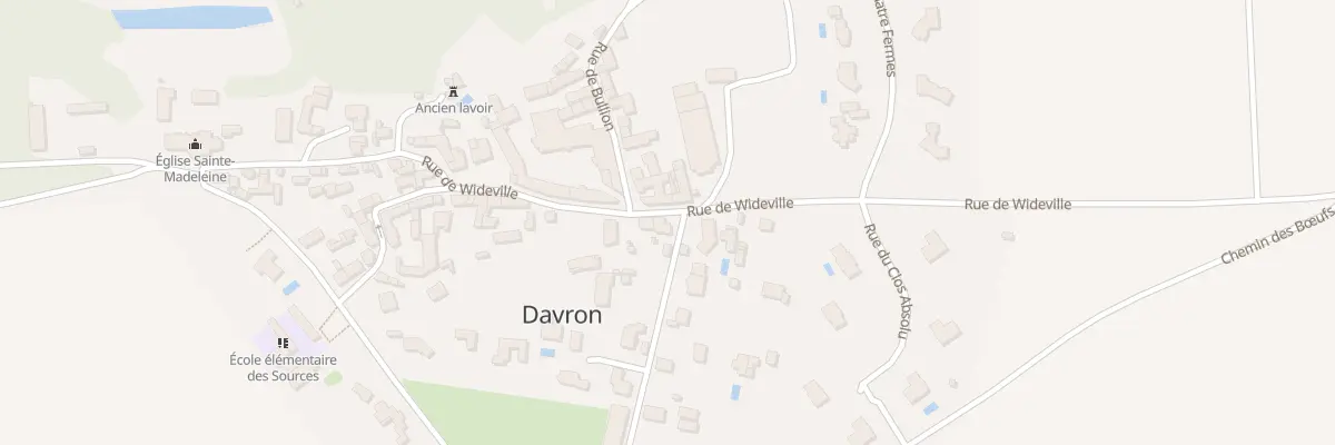 Plan du 38 Rue de Wideville à Davron