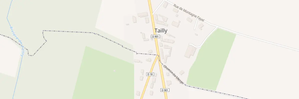 Plan du 8 Av du Mal Leclerc de Hauteclo à Tailly