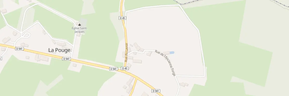 Plan du 5024 Le Bourg à La Pouge