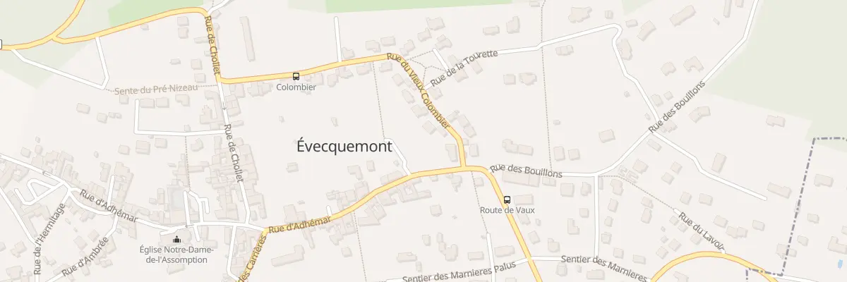 Plan du 3 Rue du Vieux Colombier à Évecquemont