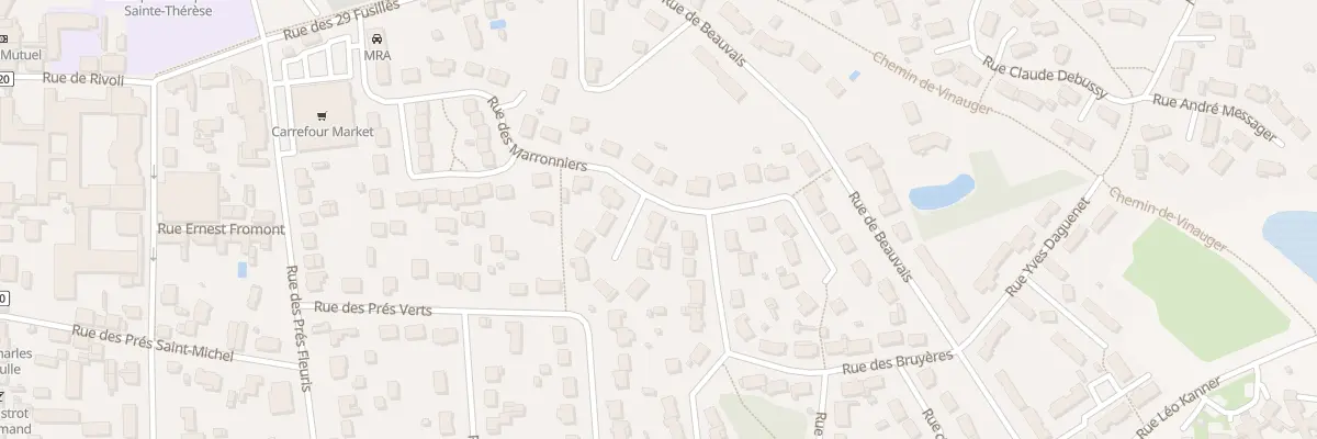 Plan du 18 Rue des Marronniers à La Ferté-Saint-Aubin