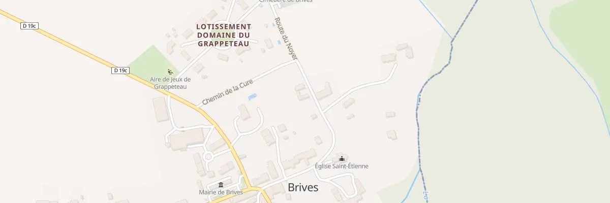 Plan du 1 Rte du Noyer à Brives