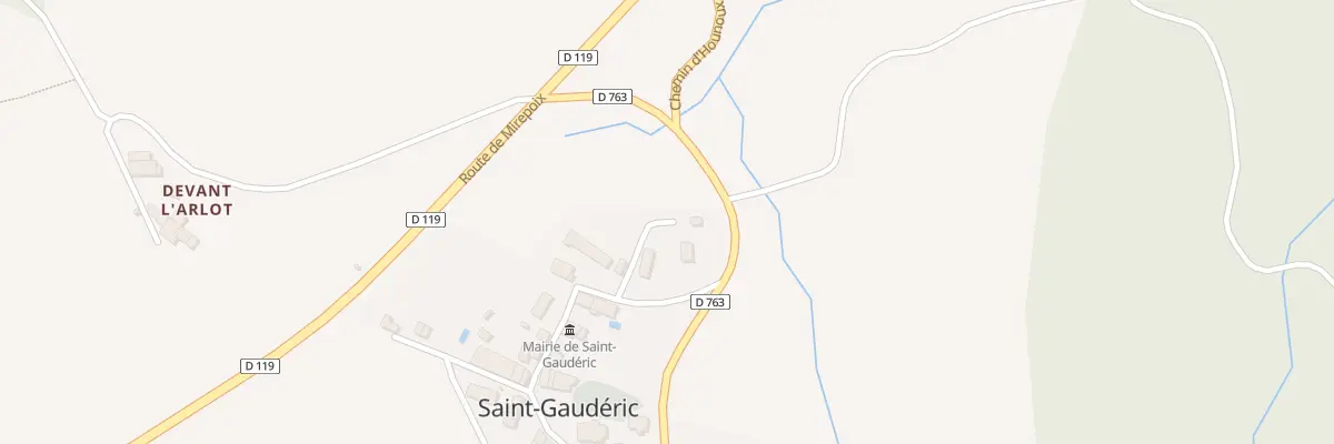 Plan de Pradaille à Saint-Gaudéric