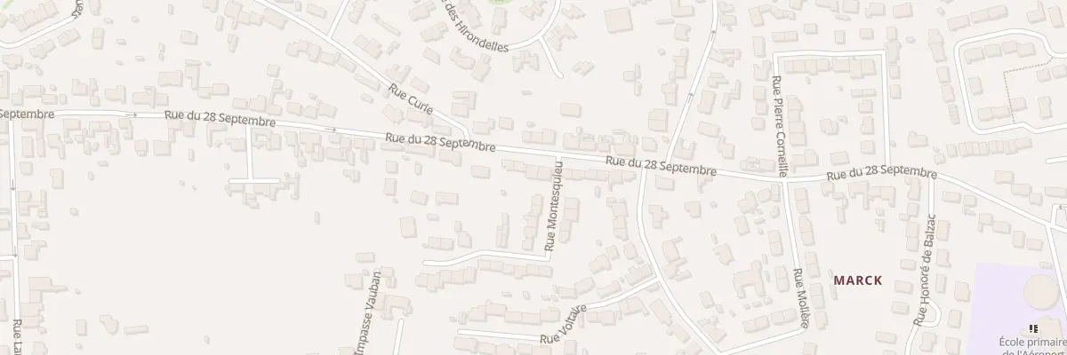 Plan du 505 Rue du 28 Septembre à Marck