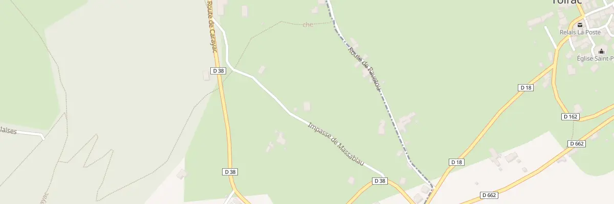 Plan du 5043B Massabiau à Larroque-Toirac