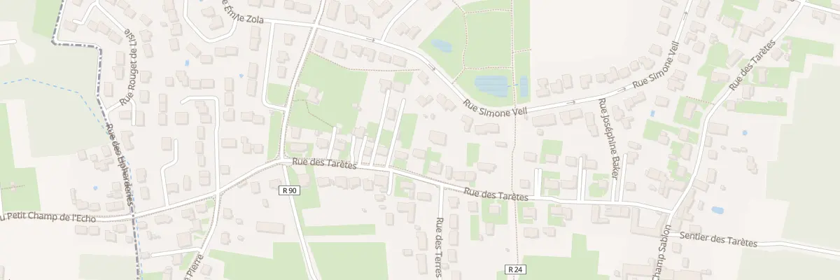 Plan du 734 Rue des Tarètes à Semoy