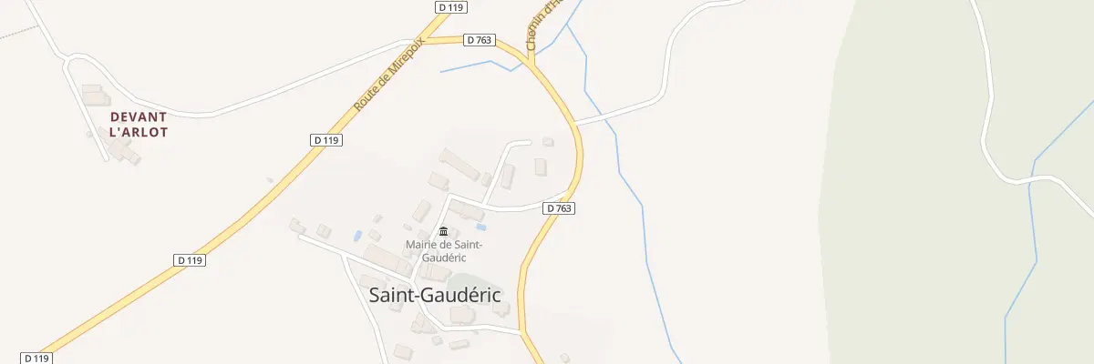 Plan de Pradaille à Saint-Gaudéric