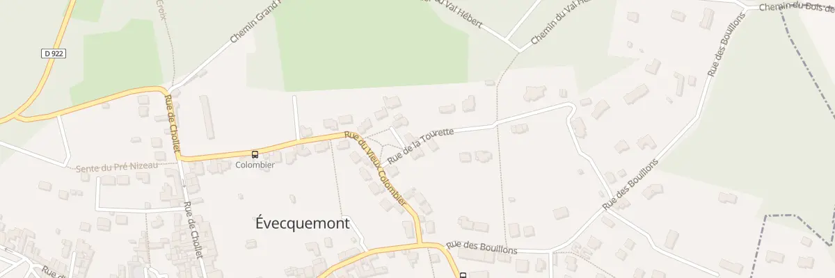 Plan du 2 Pl du Beau Site à Évecquemont