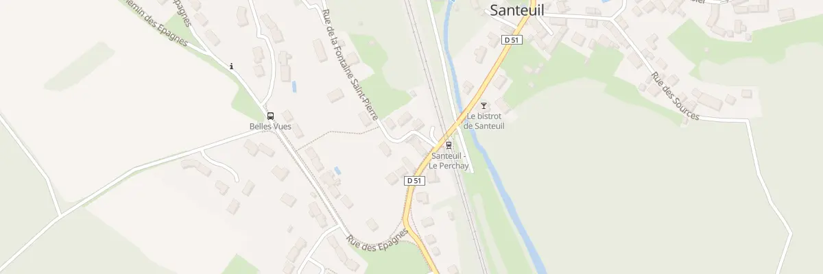 Plan du 1 Rue de la Fontaine St Pierre à Santeuil