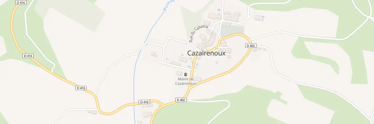 Plan du 16 Le Village à Cazalrenoux