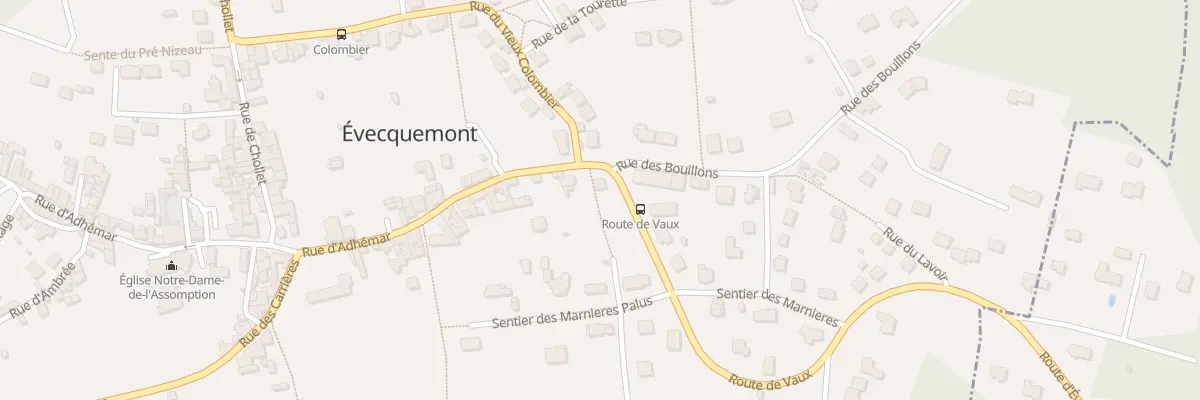Plan du 1 Rue d’Adhémar à Évecquemont