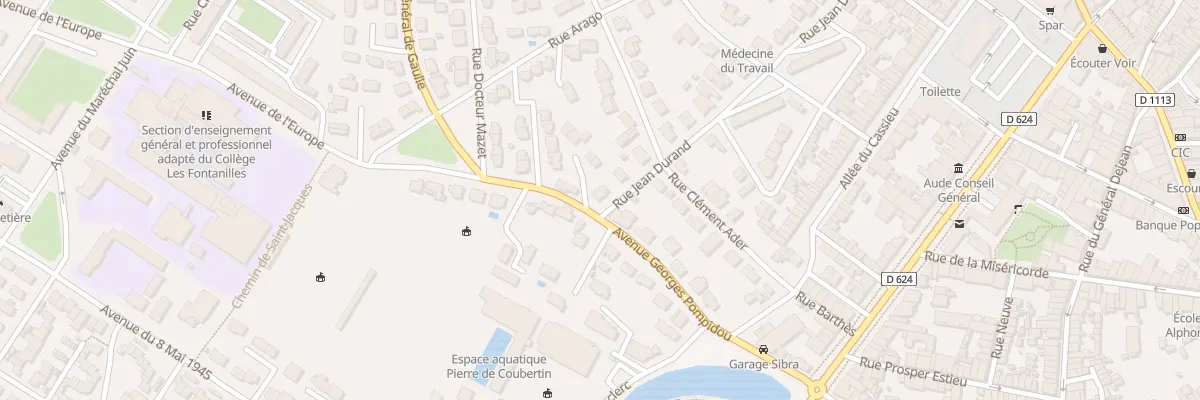 Plan du 1 Rue Jean Durand à Castelnaudary