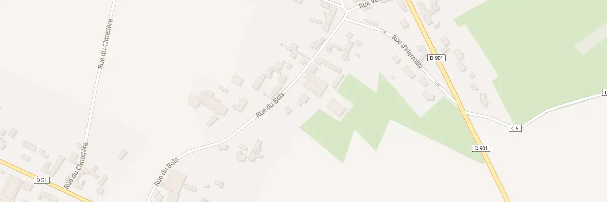 Plan du 12 Rue du Bois à Thieulloy-l’Abbaye