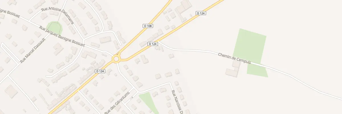 Plan du 2 Che de Cempuis à Grandvilliers
