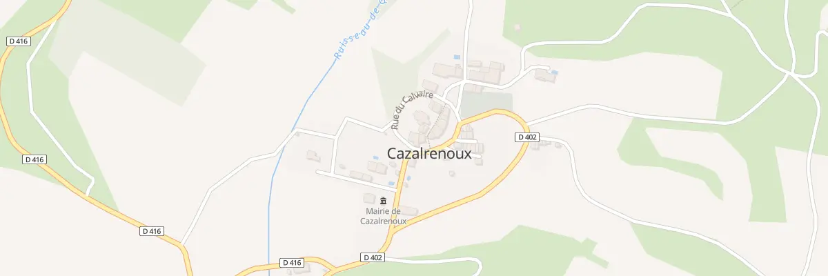 Plan du 13 Le Village à Cazalrenoux