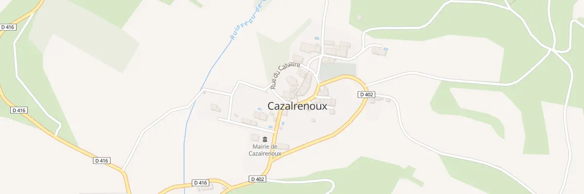 Plan du 12 Le Village à Cazalrenoux