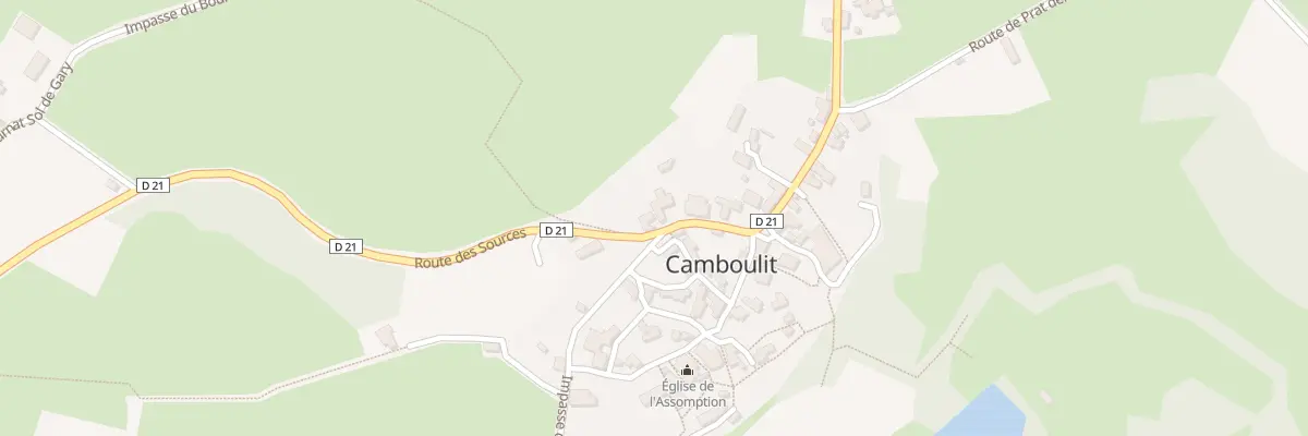 Plan du 5001 Bourg de Camboulit à Camboulit