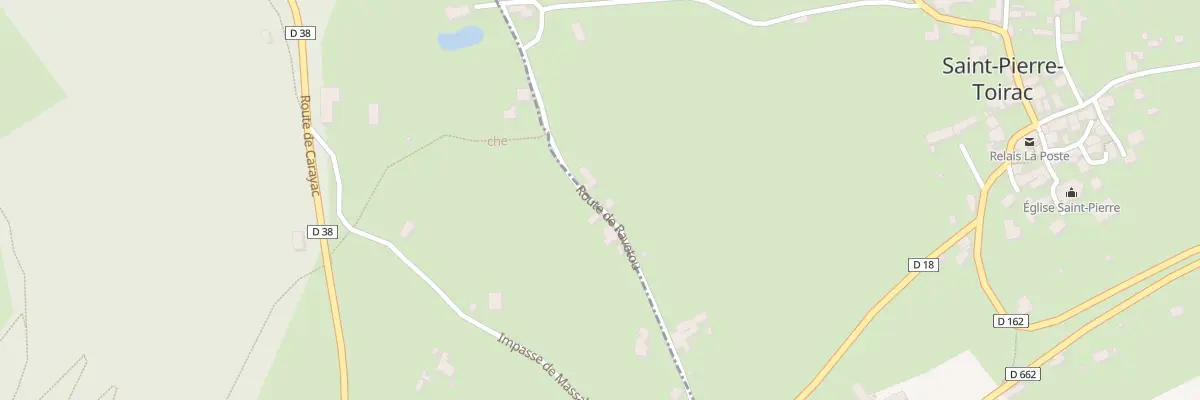Plan du 270 Rte de Ravetou à Saint-Pierre-Toirac