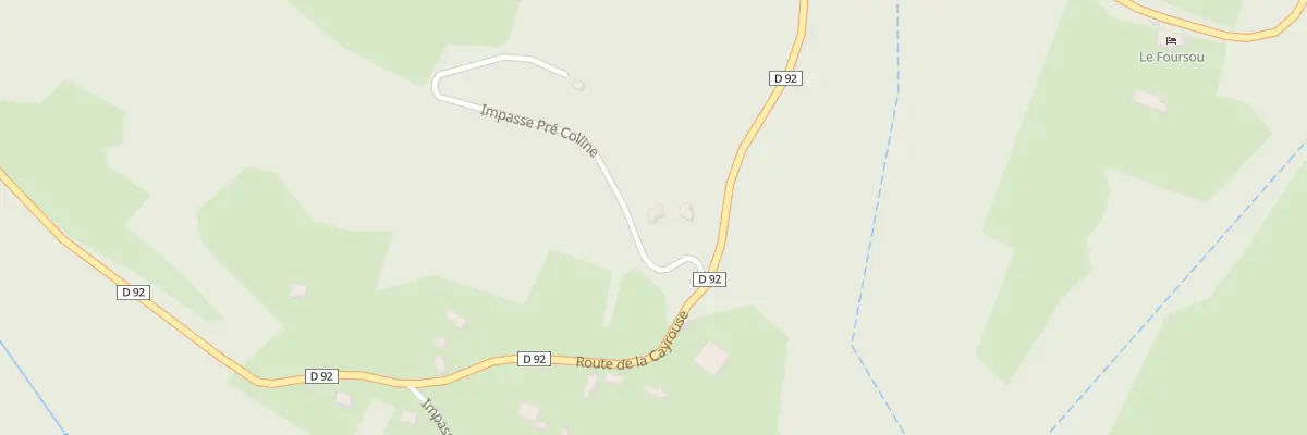 Plan du 5134F La Cayrouse au Bouyssou