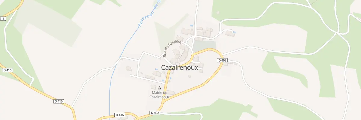 Plan du 8 Le Village à Cazalrenoux