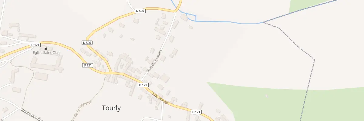 Plan du 6 Rue du Moulin à Tourly