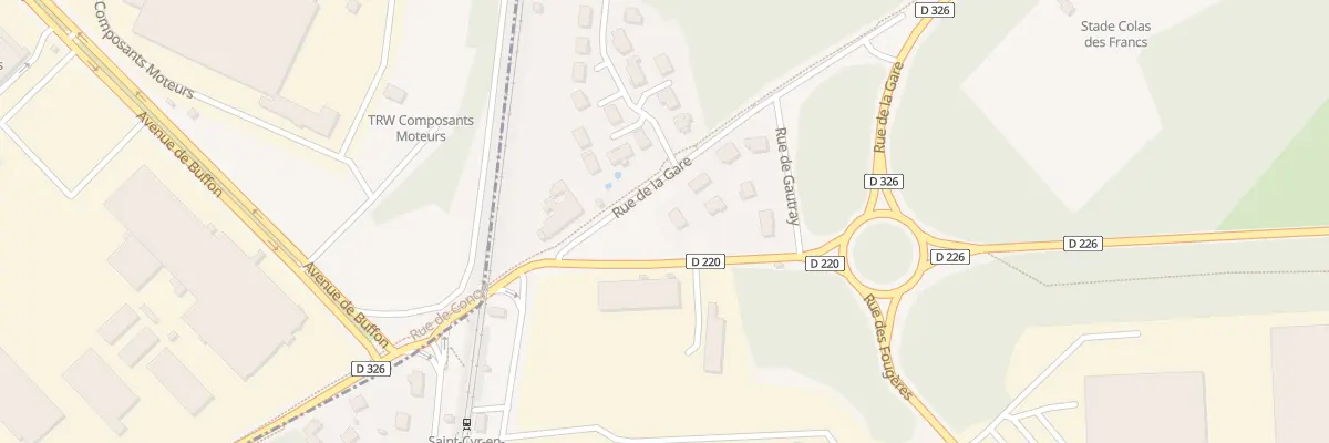 Plan du 85 Rue de la Planche à Saint-Cyr-en-Val