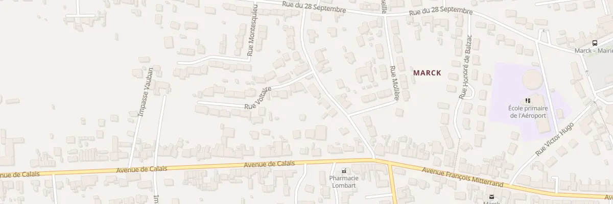 Plan du 23 Rue Voltaire à Marck