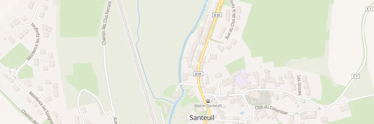 Plan du 3 Rue René Simon à Santeuil