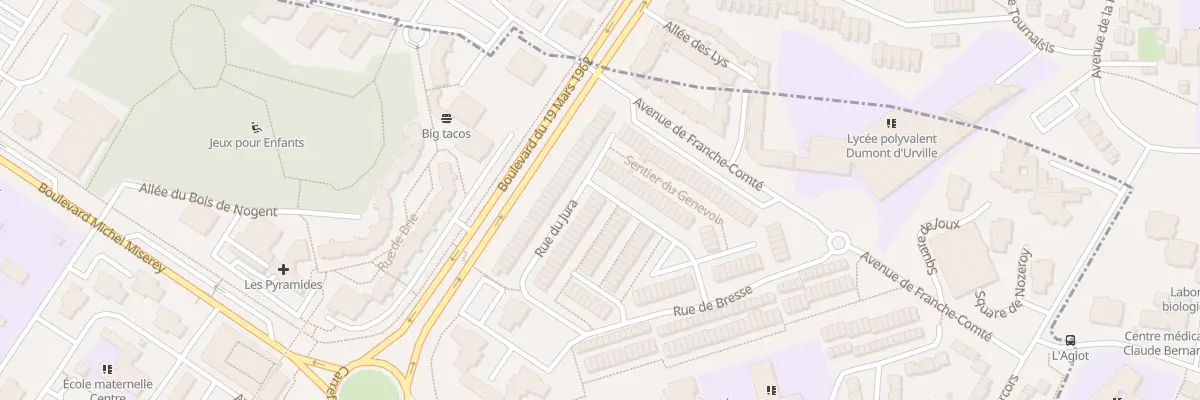 Plan du 1 Rue du Jura à Maurepas