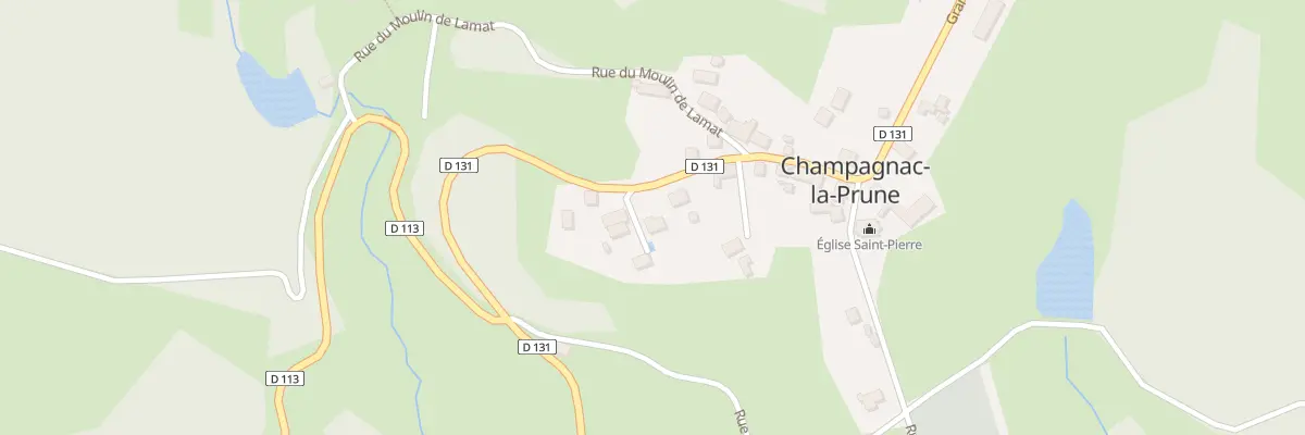 Plan du 10 Rue Grand Rue à Champagnac-la-Prune
