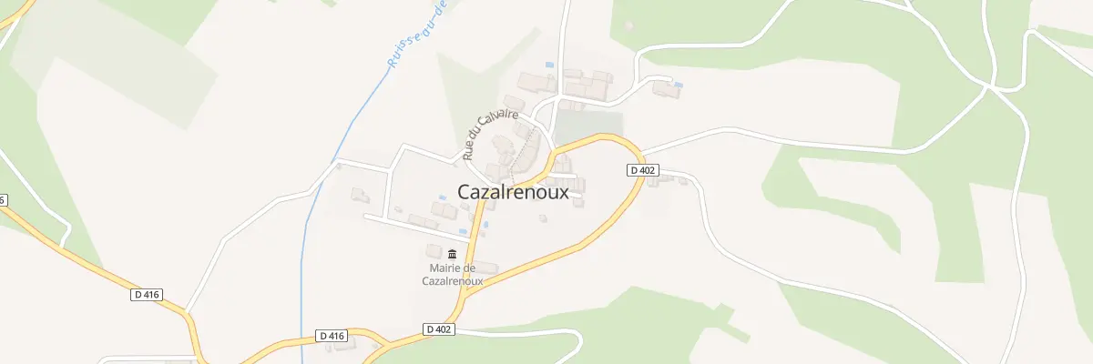 Plan du 7 Le Village à Cazalrenoux