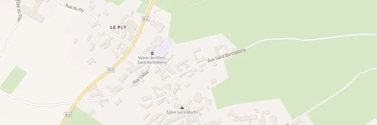 Plan du 45 Rue Saint-barthélémy à Villers-Saint-Barthélemy