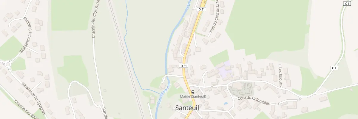 Plan du 1 Rue René Simon à Santeuil