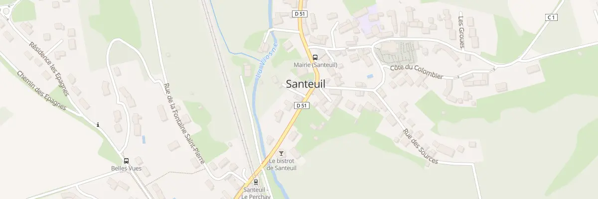 Plan du 6 Rue Jean Mermoz à Santeuil