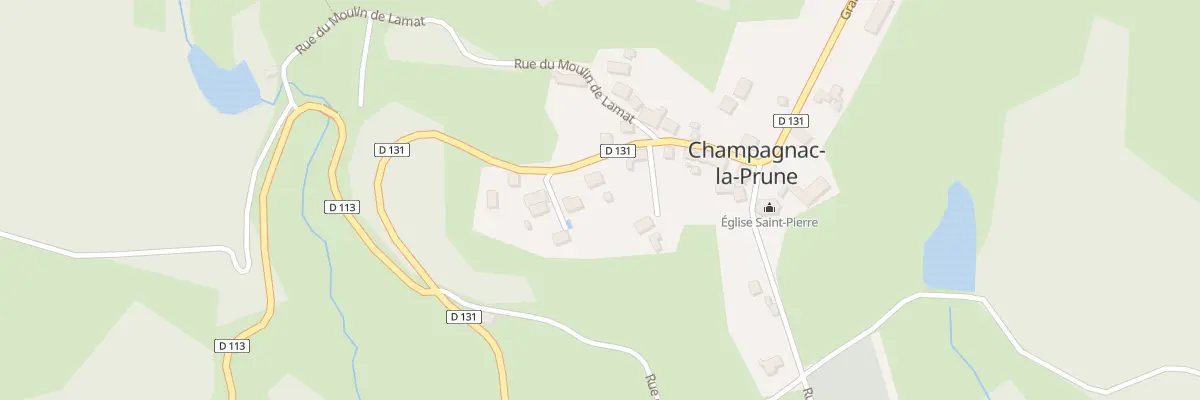 Plan du 12 Rue Grand Rue à Champagnac-la-Prune