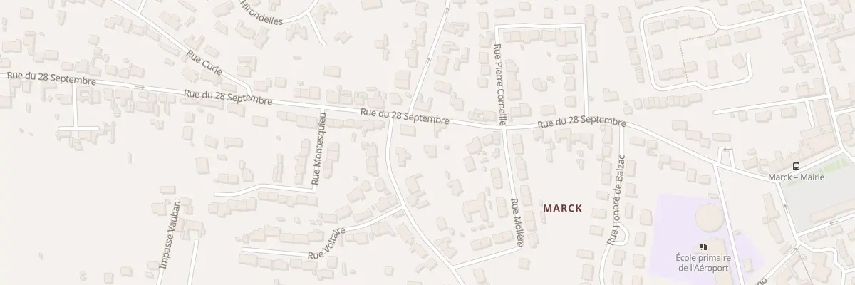 Plan du 379 Rue du 28 Septembre à Marck