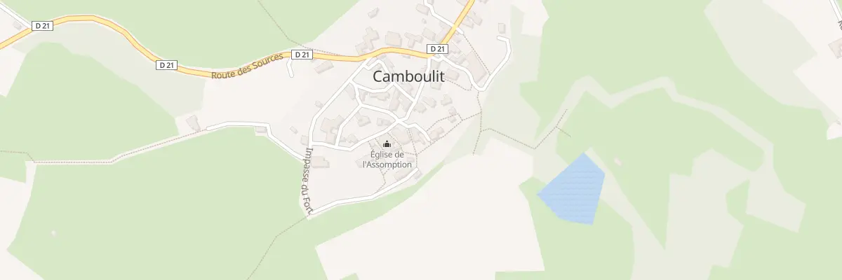 Plan du 5030 Bourg de Camboulit à Camboulit